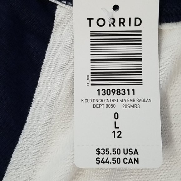 Embroidered Raglan Tee - Picture 7 of 7